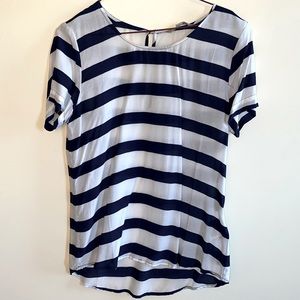 Blue and white strip BR top (XS), never worn